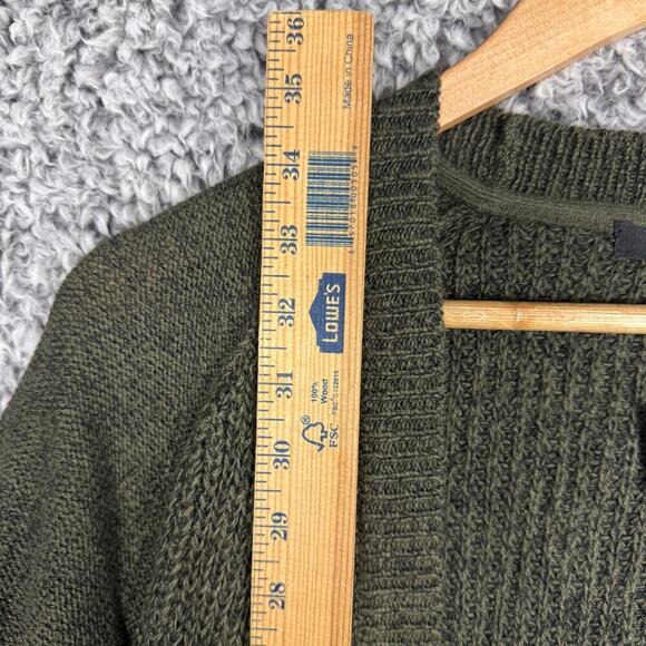 RDI Cardigan Burnt Olive Twist Olive Green Brown Sweater Size Medium Oversized - Picture 8 of 9